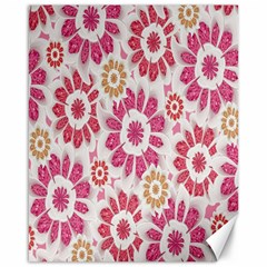 Feminine Flowers Pattern Canvas 16  X 20  (unframed)