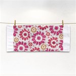 Feminine Flowers Pattern Hand Towel Front