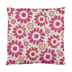 Feminine Flowers Pattern Cushion Case (two Sided) 