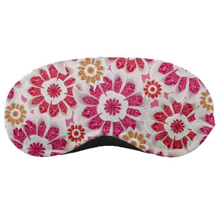 Feminine Flowers Pattern Sleeping Mask