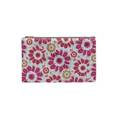 Feminine Flowers Pattern Cosmetic Bag (small)