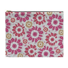 Feminine Flowers Pattern Cosmetic Bag (xl)