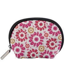 Feminine Flowers Pattern Accessory Pouch (small)