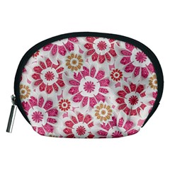 Feminine Flowers Pattern Accessory Pouch (medium) by dflcprints