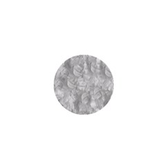 Abstract In Silver 1  Mini Button Magnet