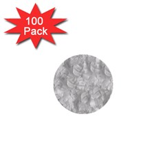 Abstract In Silver 1  Mini Button (100 Pack)