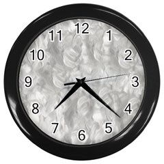 Abstract In Silver Wall Clock (black) by StuffOrSomething