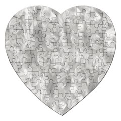 Abstract In Silver Jigsaw Puzzle (heart) by StuffOrSomething