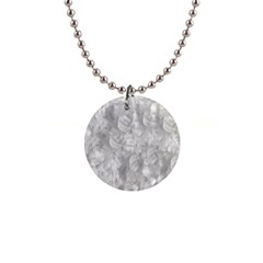 Abstract In Silver Button Necklace