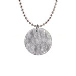 Abstract In Silver Button Necklace Front