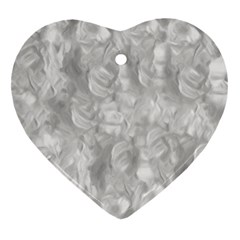 Abstract In Silver Heart Ornament (two Sides)