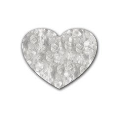 Abstract In Silver Drink Coasters (heart) by StuffOrSomething