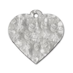 Abstract In Silver Dog Tag Heart (one Sided)  by StuffOrSomething