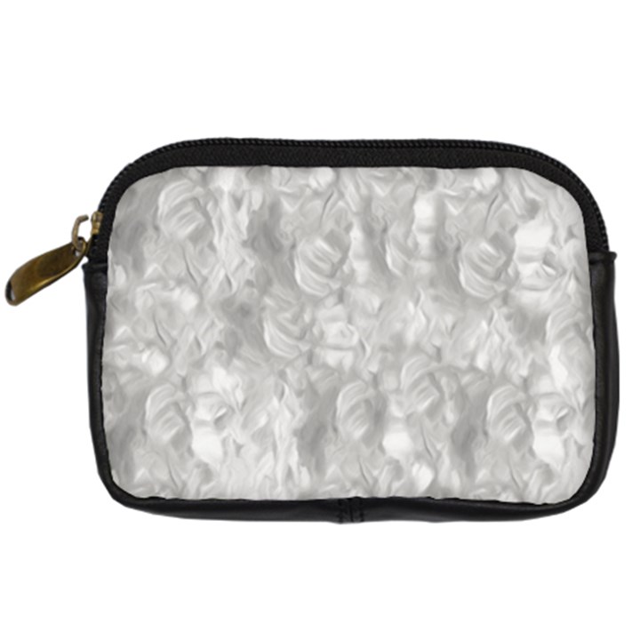 Abstract In Silver Digital Camera Leather Case