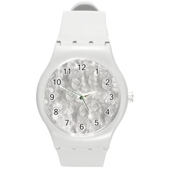 Abstract In Silver Plastic Sport Watch (medium) by StuffOrSomething