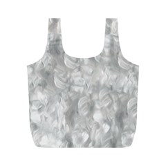 Abstract In Silver Reusable Bag (m) by StuffOrSomething