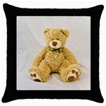 Teddy Black Throw Pillow Case Front