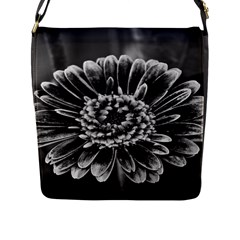 Black Flower Messenger Bag (large)