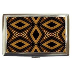 Tribal Diamonds Pattern Brown Colors Abstract Design Cigarette Money Case