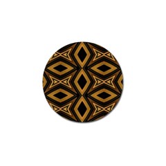 Tribal Diamonds Pattern Brown Colors Abstract Design Golf Ball Marker by dflcprints