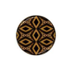 Tribal Diamonds Pattern Brown Colors Abstract Design Golf Ball Marker (for Hat Clip)