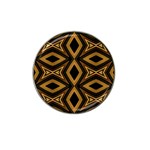 Tribal Diamonds Pattern Brown Colors Abstract Design Golf Ball Marker 10 Pack (for Hat Clip) Front