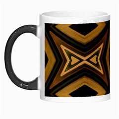 Tribal Diamonds Pattern Brown Colors Abstract Design Morph Mug by dflcprints