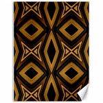 Tribal Diamonds Pattern Brown Colors Abstract Design Canvas 18  x 24  (Unframed) 17.8 x23.08  Canvas - 1