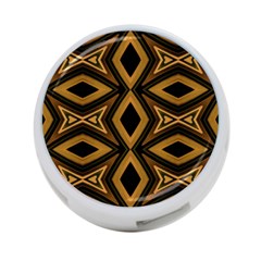 Tribal Diamonds Pattern Brown Colors Abstract Design 4-port Usb Hub (two Sides)