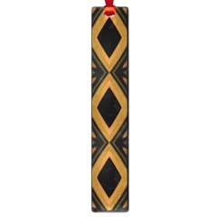 Tribal Diamonds Pattern Brown Colors Abstract Design Large Bookmark by dflcprints