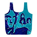 Led Zeppelin Digital Painting Reusable Bag (L) Front