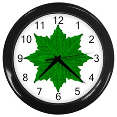 Decorative Ornament Isolated Plants Wall Clock (black) by dflcprints