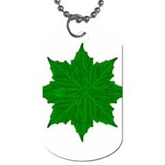 Decorative Ornament Isolated Plants Dog Tag (two-sided)  by dflcprints