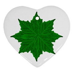 Decorative Ornament Isolated Plants Heart Ornament (two Sides) by dflcprints