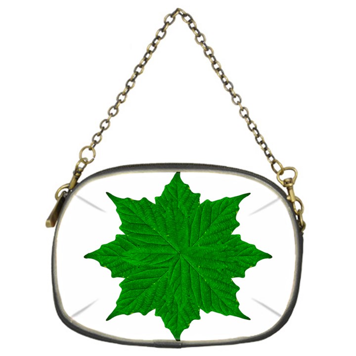 Decorative Ornament Isolated Plants Chain Purse (One Side)