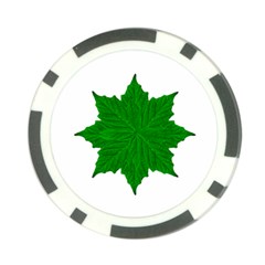 Decorative Ornament Isolated Plants Poker Chip (10 Pack)