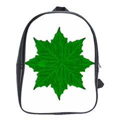 Decorative Ornament Isolated Plants School Bag (large) by dflcprints