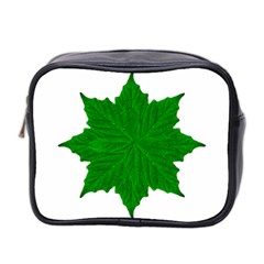 Decorative Ornament Isolated Plants Mini Travel Toiletry Bag (two Sides)