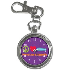 Peace Love & Zeppelin Key Chain Watch