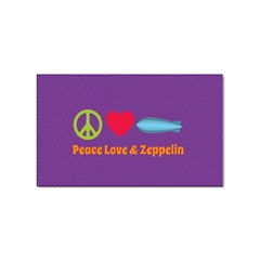 Peace Love & Zeppelin Sticker 10 Pack (rectangle) by SaraThePixelPixie