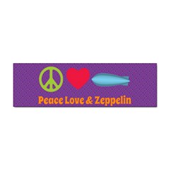 Peace Love & Zeppelin Bumper Sticker 10 Pack