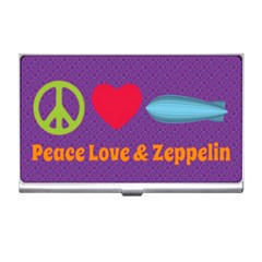 Peace Love & Zeppelin Business Card Holder