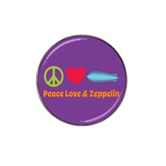 Peace Love & Zeppelin Golf Ball Marker 10 Pack (for Hat Clip) by SaraThePixelPixie