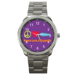 Peace Love & Zeppelin Sport Metal Watch