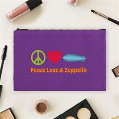 Peace Love & Zeppelin Cosmetic Bag (large)