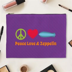 Peace Love & Zeppelin Cosmetic Bag (xl)