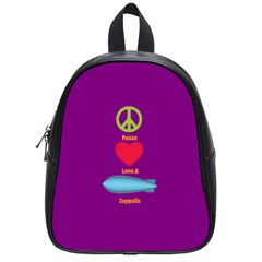 Peace Love & Zeppelin School Bag (small)