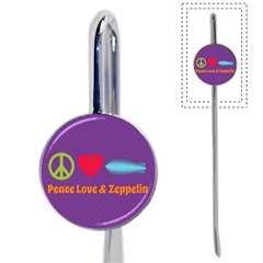 Peace Love & Zeppelin Bookmark