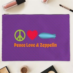 Peace Love & Zeppelin Cosmetic Bag (xxl)