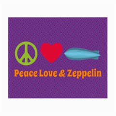 Peace Love & Zeppelin Glasses Cloth (small) by SaraThePixelPixie